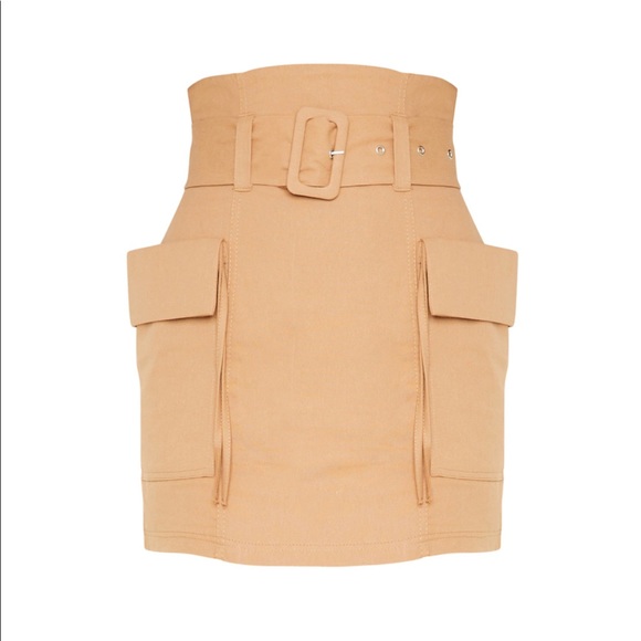 NWT Belted Pocket Detail Cargo Mini Skirt - Picture 3 of 8